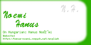 noemi hanus business card